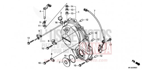 COPERCHIO CARTER MOTORE DESTRO CBR600RAC di 2012